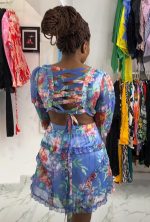 The Diane floral cut off dress - Image 2